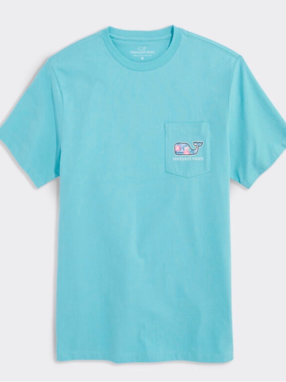 Vineyard Vines Teal Blue Tee Shirt-Size 7
